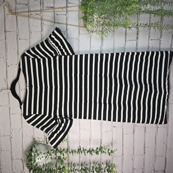 J. Crew Black and White Mini Dress with Crew Neck - Picture 8 of 8